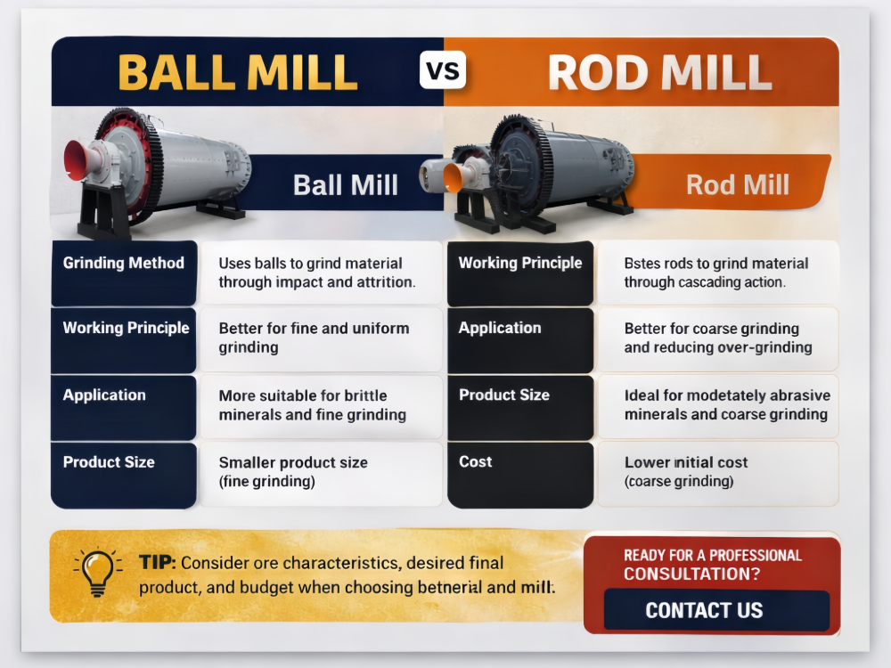 ball mill vs rod mill
