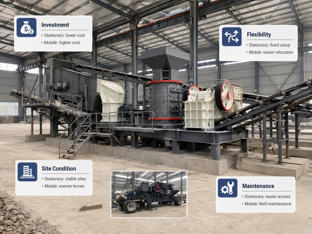 mobile vs stationary crushing plant