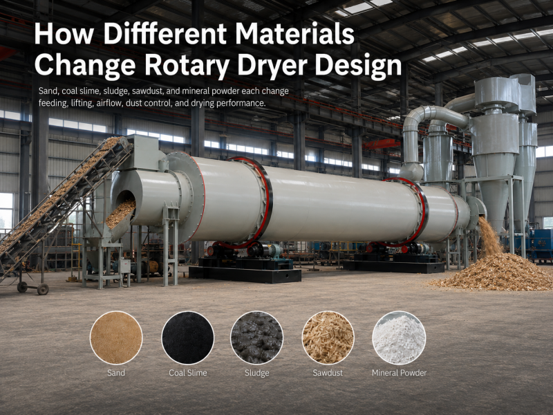 How Different Materials Change Rotary Dryer Design