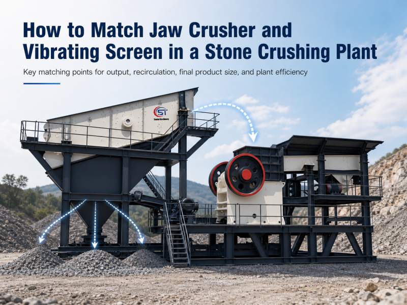 How to Match Jaw Crusher and Vibrating Screen in a Stone Crushing Plant