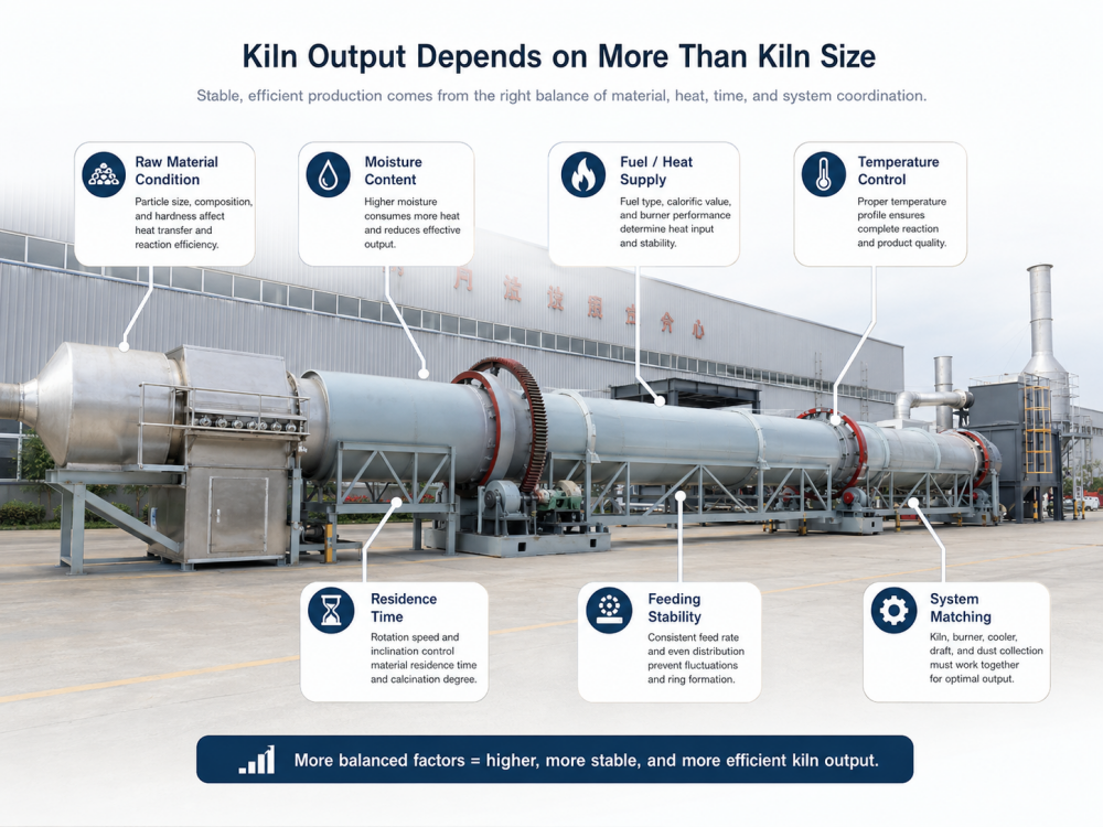 rotary kiln capacity
