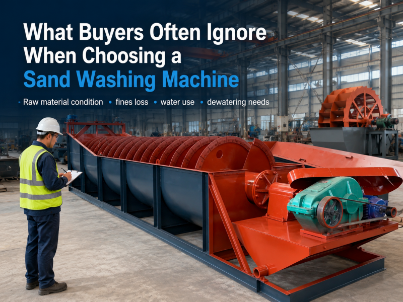 What Buyers Often Ignore When Choosing a Sand Washing Machine