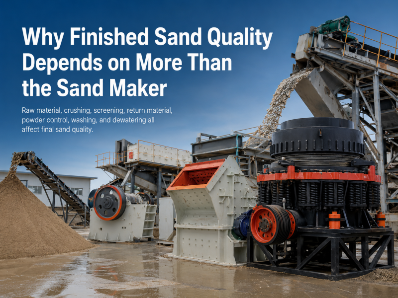 Why Finished Sand Quality Depends on More Than the Sand Maker
