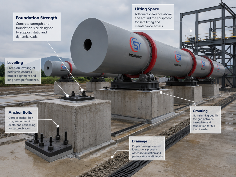 rotary kiln installation rotary kiln installation