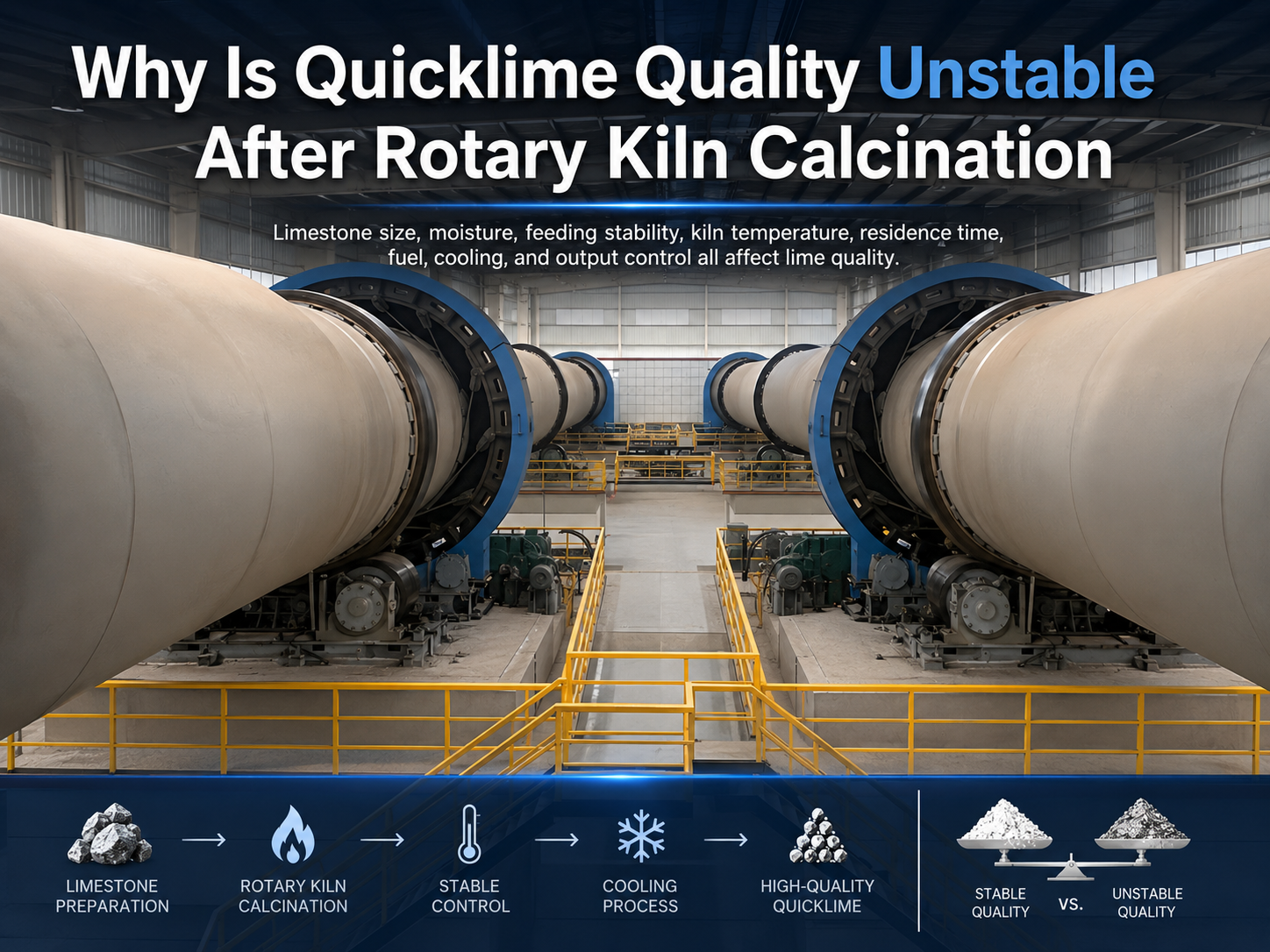 Why Is Quicklime Quality Unstable After Rotary Kiln Calcination