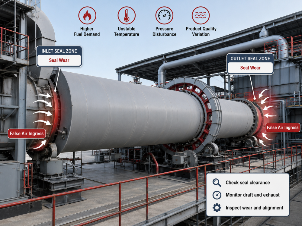 rotary kiln sealing