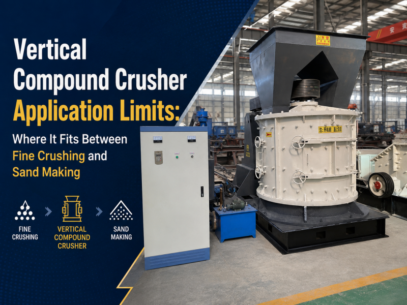 Vertical Compound Crusher Application Limits: Where It Fits Between Fine Crushing and Sand Making