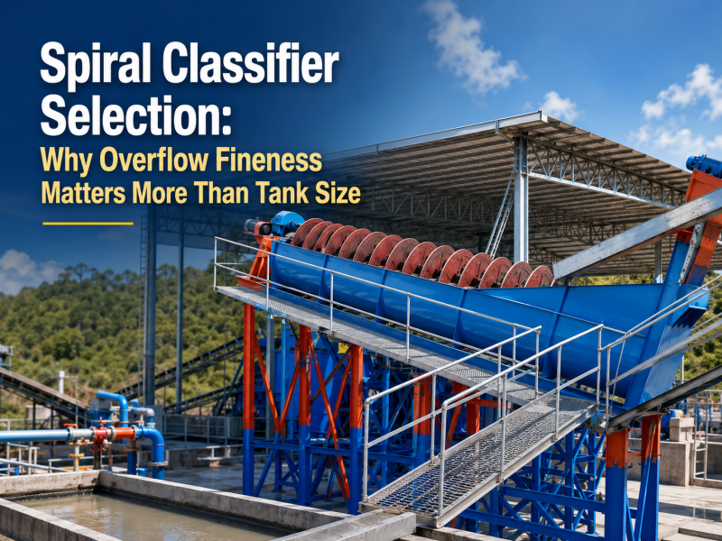 Spiral Classifier Selection: Why Overflow Fineness Matters More Than Tank Size