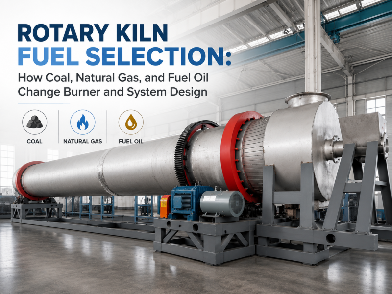 Rotary Kiln Fuel Selection: How Coal, Natural Gas, and Fuel Oil Change Burner and System Design