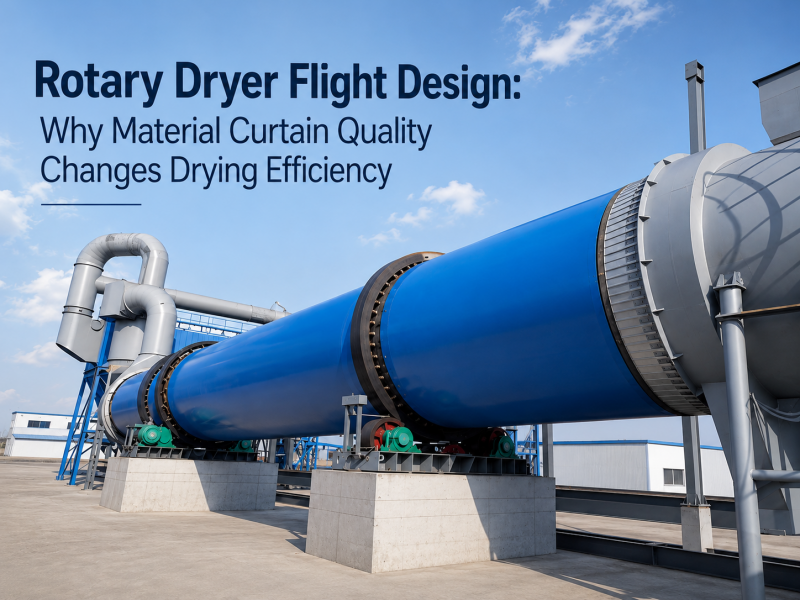 Rotary Dryer Flight Design: Why Material Curtain Quality Changes Drying Efficiency
