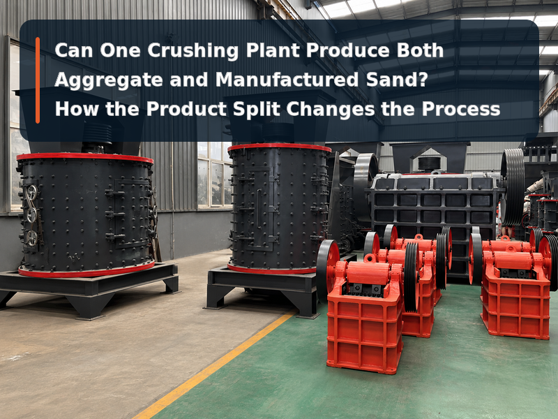 Can One Crushing Plant Produce Both Aggregate and Manufactured Sand? How the Product Split Changes the Process