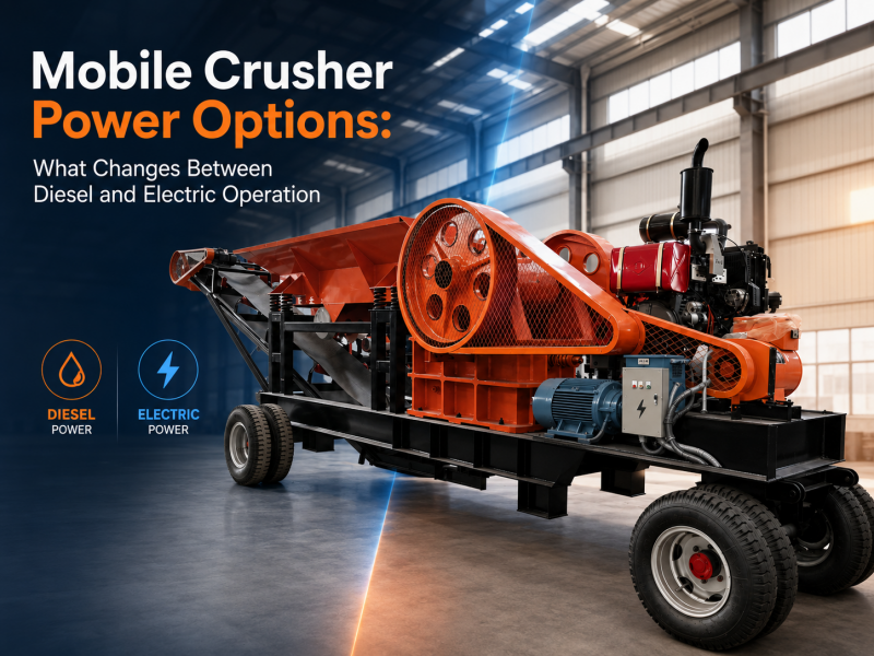 Mobile Crusher Power Options: What Changes Between Diesel and Electric Operation