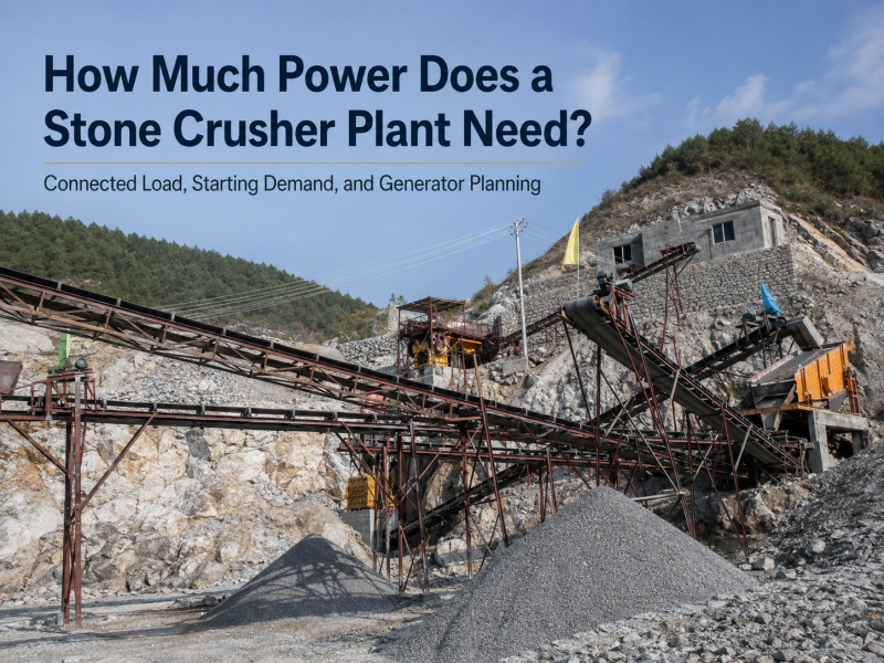 How Much Power Does a Stone Crusher Plant Need? Connected Load, Starting Demand, and Generator Planning