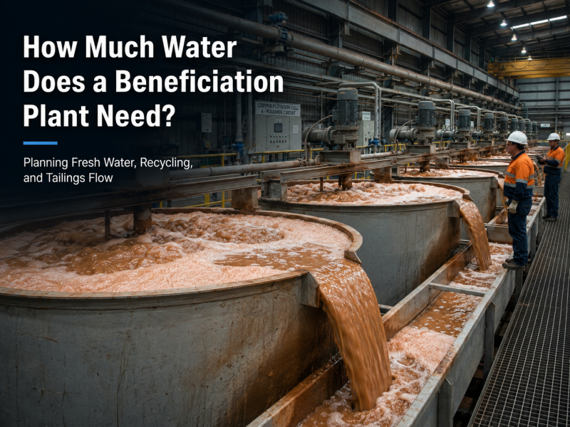 How Much Water Does a Beneficiation Plant Need? Planning Fresh Water, Recycling, and Tailings Flow