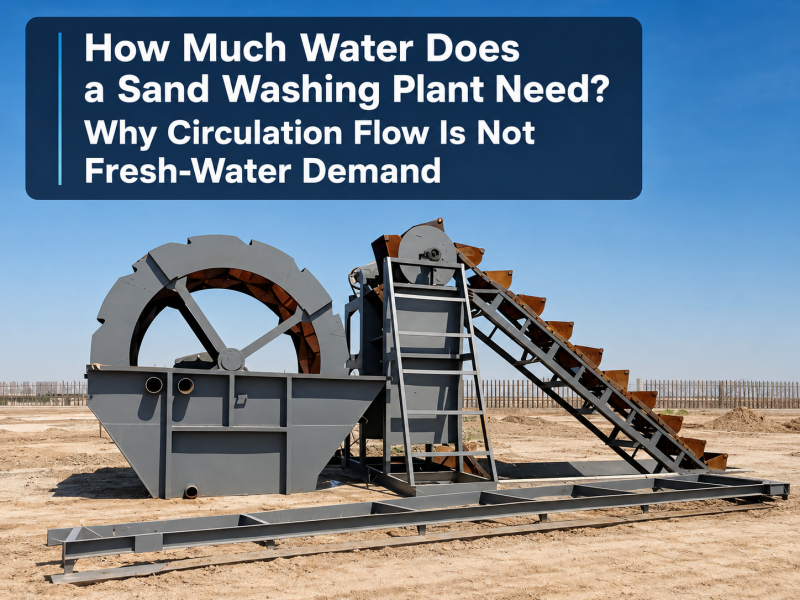 How Much Water Does a Sand Washing Plant Need? Why Circulation Flow Is Not Fresh-Water Demand