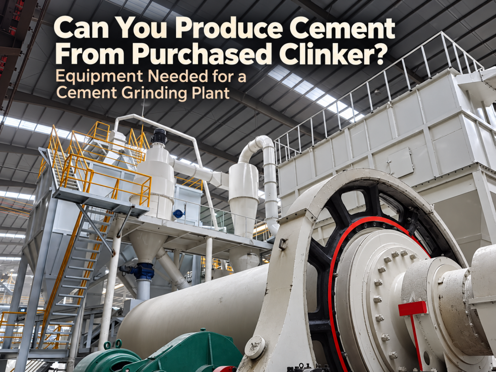 Can You Produce Cement From Purchased Clinker? Equipment Needed for a Cement Grinding Plant