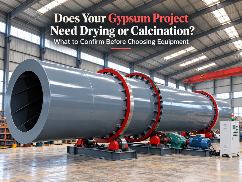 Does Your Gypsum Project Need Drying or Calcination? What to Confirm Before Choosing Equipment